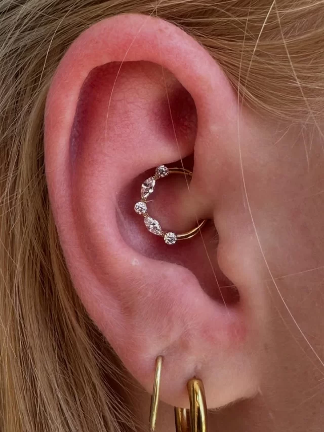 ✨ Golden details that make the whole ear shine ✨

A fresh Daith piercing paired with a clean jewellery upgrade on the conch — both with that soft marquise sparkle.

✨ Daith: Gold PVD Marquise/Round CZ segment ring
💛 Conch: Upgraded to our Gold PVD Marquise Feather top
💎 Implant-grade bases for comfort & longevity
🐒 Precision placement by @dwane_oelofse 

A little luxury… placed exactly where it belongs.
 • We are located inside 📍 @jadedink_ 
 • Call or WhatsApp us on 📱 084-600-5263
 • Find us on 💻 www.modifiedmonkey.co.za

#daithpiercing #conchpiercing #goldpvd #titaniumjewellery #marquisecz #earpiercing #modmonkey #modifiedmonkey #jadedink #precisionplacement #bodypiercing #earcuration