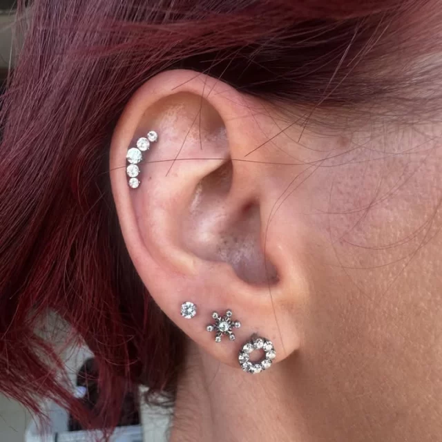 ✨ Stellar details, elevated finishes ✨

We gave Tammi’s ear a refined upgrade using a carefully curated mix of our most loved titanium pieces — timeless, balanced, and designed to shine.

Starting from the first lobe and working our way up:

💎 Eternity Halo Top — classic circular design with eternal CZ sparkle
❄️ Winter Snowflake — crisp, delicate, and beautifully detailed
🌟 3mm Prong-Set CZ Top — a clean everyday essential
🤩 Stellar Bloom Top — bold, elegant sparkle to finish the helix

All jewellery used is implant-grade titanium, chosen for comfort, longevity, and a polished finish that lasts.

 • We are located inside 📍 @jadedink_ 
 • Call or WhatsApp us on 📱 084-600-5263
 • Find us on 💻 www.modifiedmonkey.co.za

#modifiedmonkey 
#eternityhalo 
#stellarbloom 
#titaniumjewellery 
#earcuration